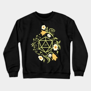 D20 Polyhedral Dice Plant, Flowers, Succulents TRPG Tabletop RPG Gaming Addict Crewneck Sweatshirt